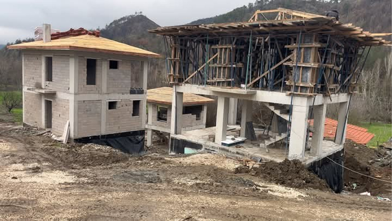 Gölpazarı'nda yangın konutları hızla yükseliyor