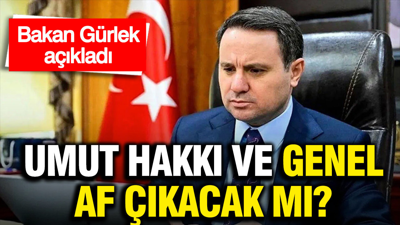 Akın Gürlek açıkladı: Umut hakkı gelecek mi?