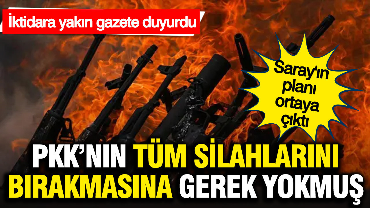 PKK'nın tüm silahları bırakmasına gerek yokmuş! Saray'ın "süreç" planı ortaya çıktı