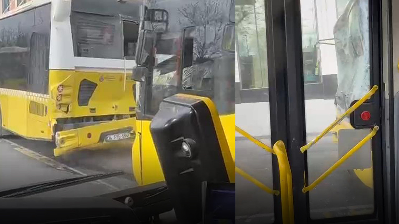 Fatih'te 3 İETT otobüsü kaza
