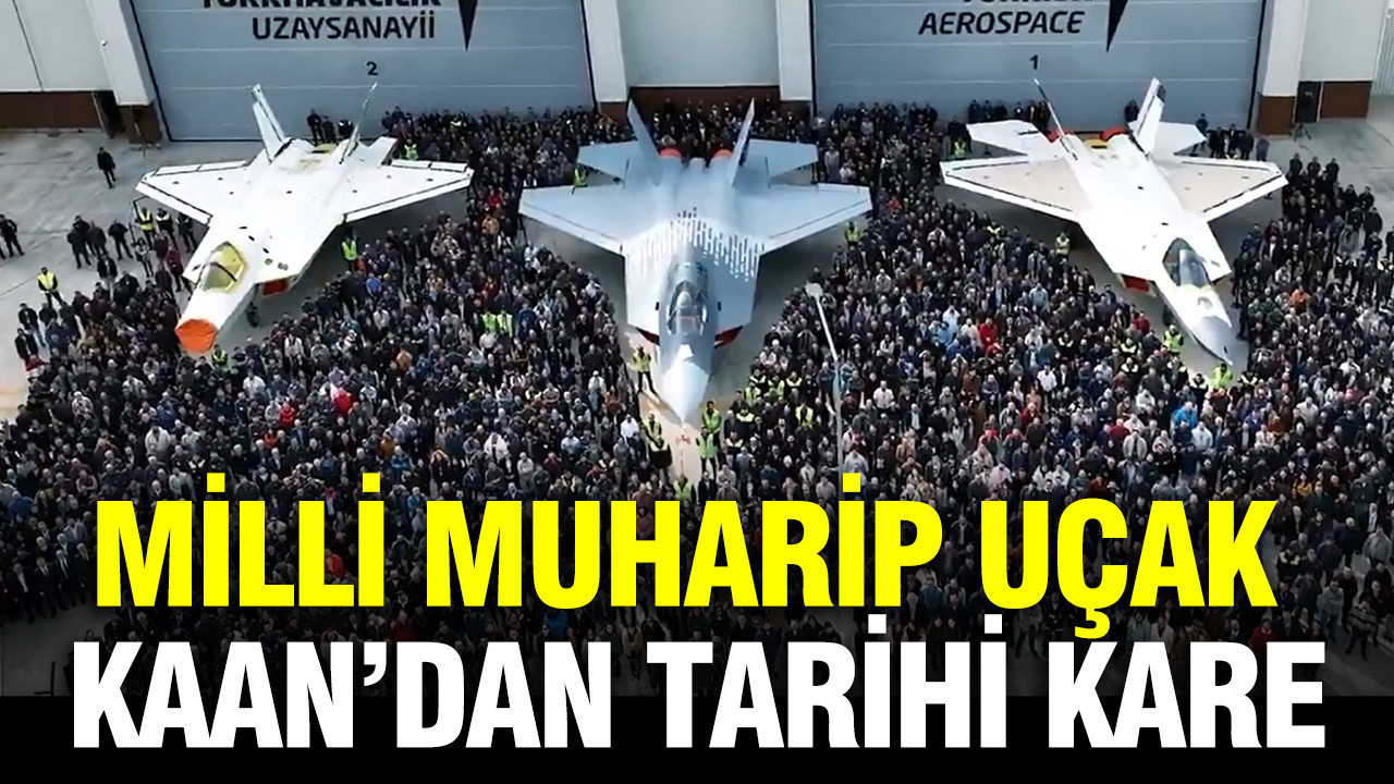 Milli muharip uçak KAAN’dan tarihi kare: Çelik kanatların gövde gösterisi