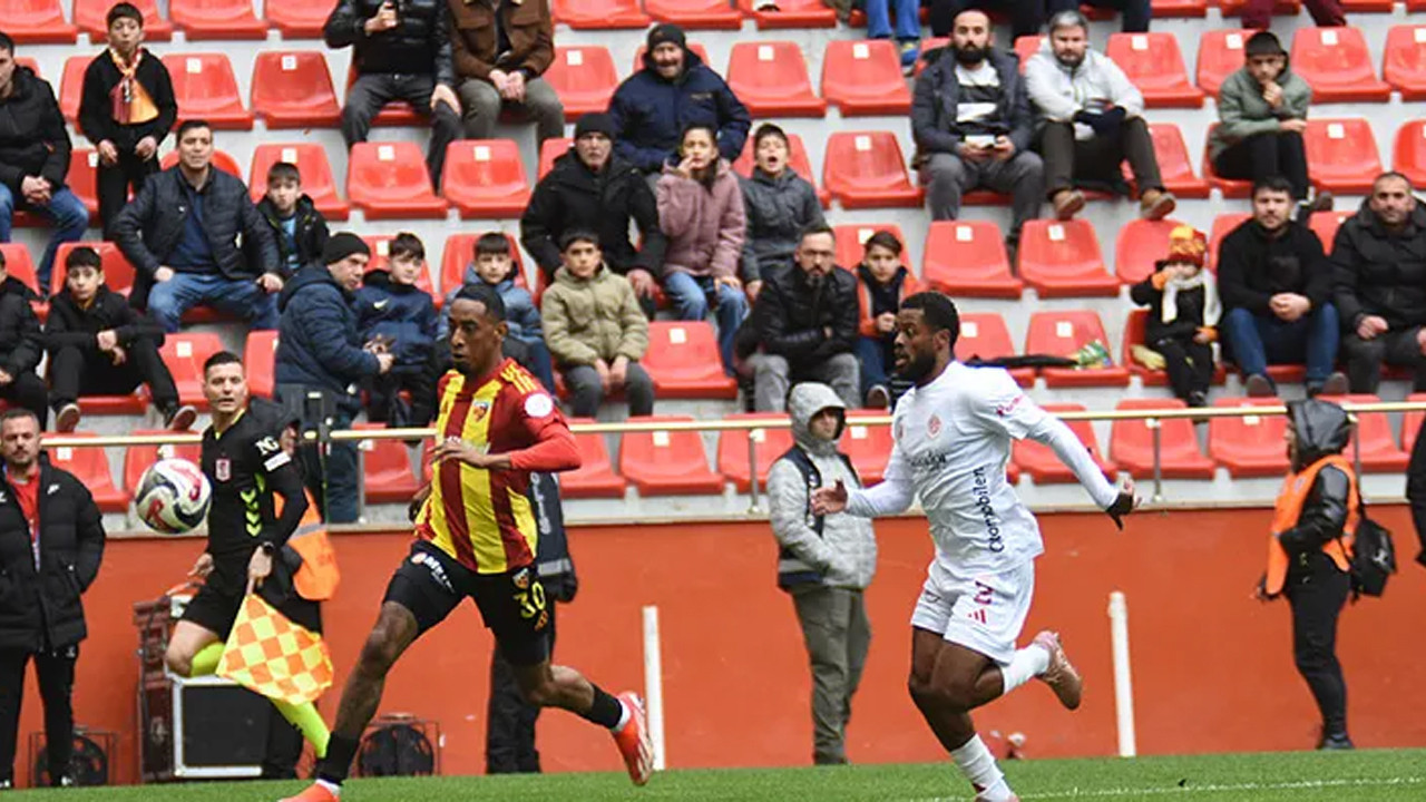 Kayserispor, Antalyaspor'u tek golle devirdi