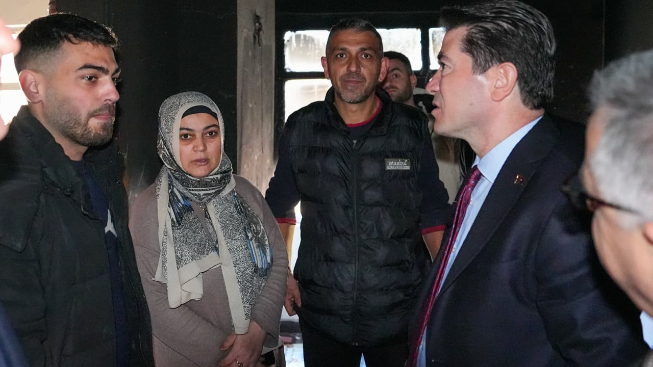 Başkan Kaya, evi yanan aileye yardım elini uzattı