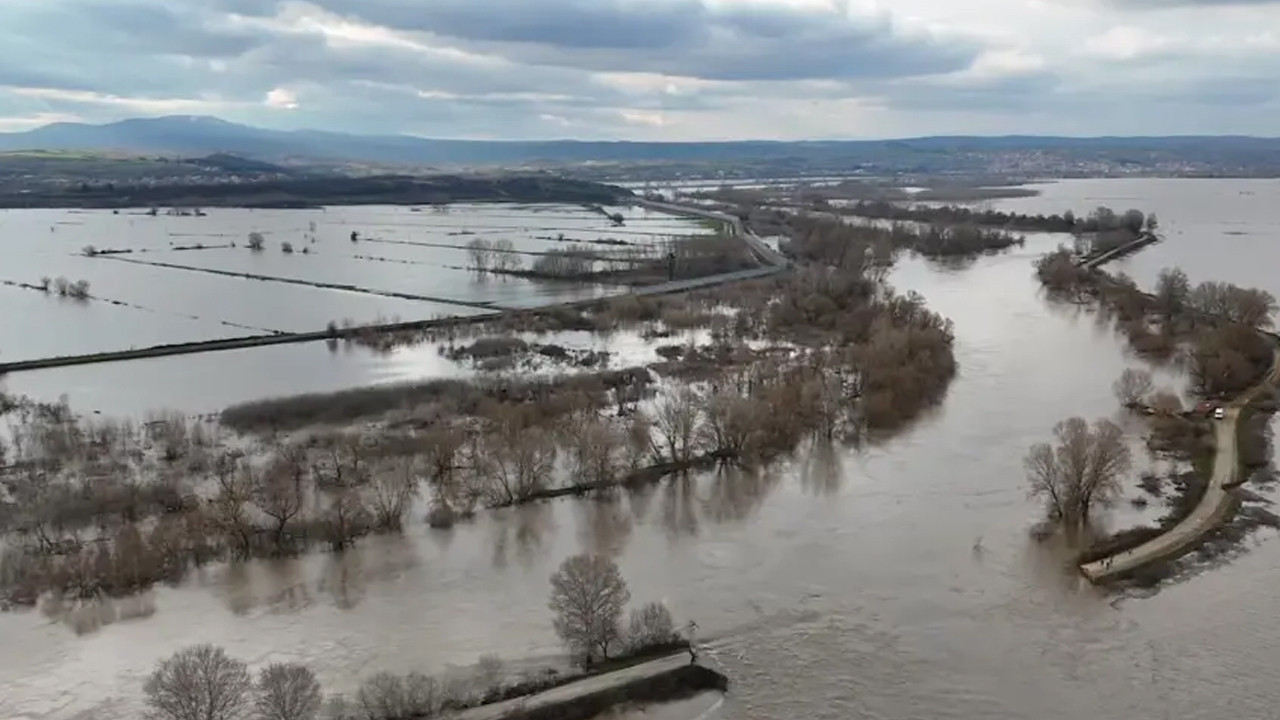 Edirne'de taşkın riski nedeniyle Tunca Köprüsü trafiğe kapatılacak