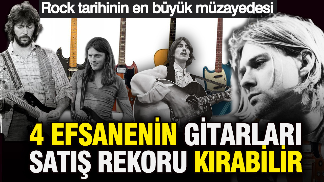 Rock tarihinin en büyük müzayedesi: Kurt Cobain’in Teen Spirit Mustang’i, Eric Clapton’ın Psychedelic SG’si milyon dolara alıcı bulabilir