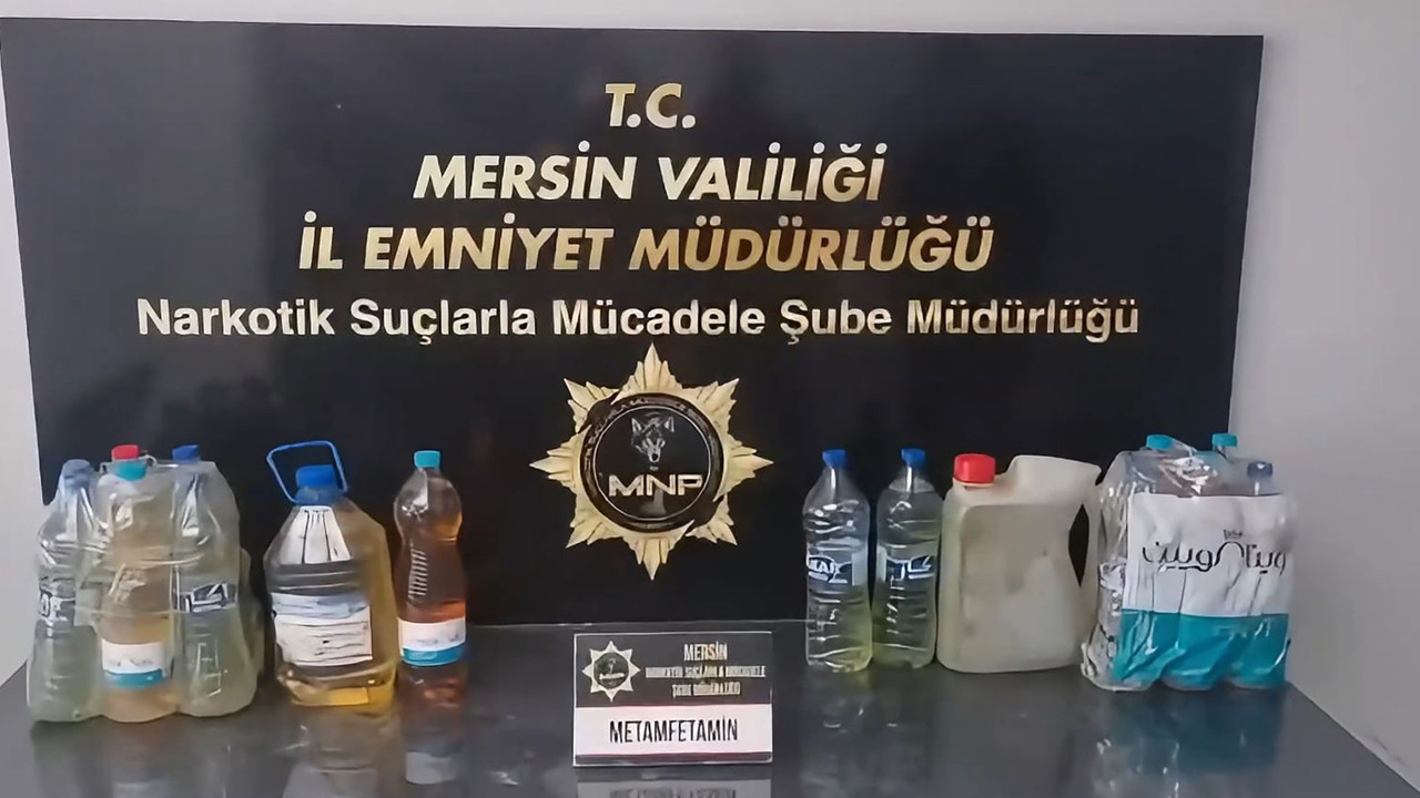 Takipteki cipte 27 litre sentetik uyuşturucu