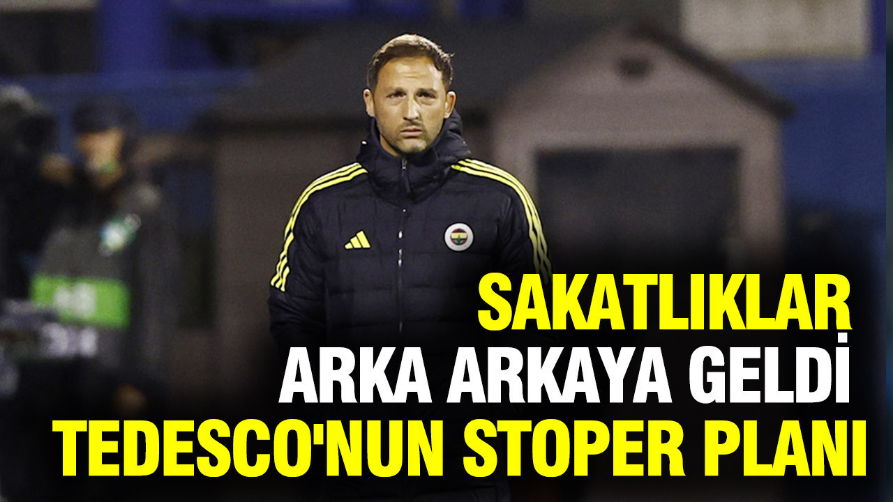 Sakatlıklar arka arkaya geldi: İşte Tedesco'nun stoper planı