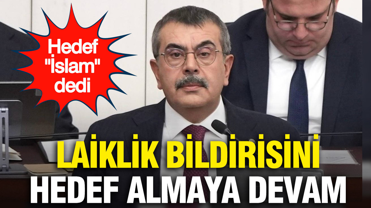 Yusuf Tekin’den laiklik bildirisine tepki: Sorun İslam