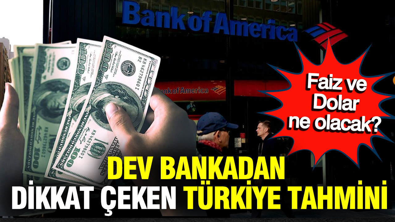 ABD bankası Türkiye için riskleri tek tek sıraladı: Faiz ve dolar ne olacak?