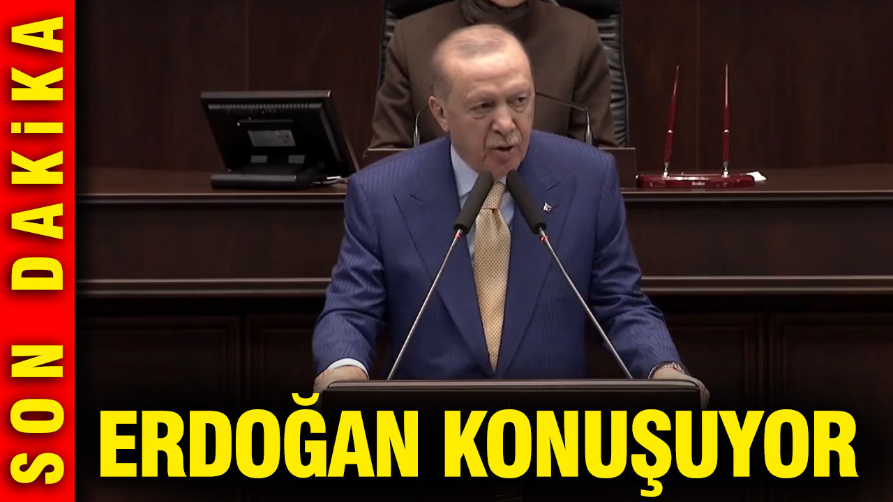 Cumhurbaşkanı Erdoğan partisinin grup toplantısında konuşuyor