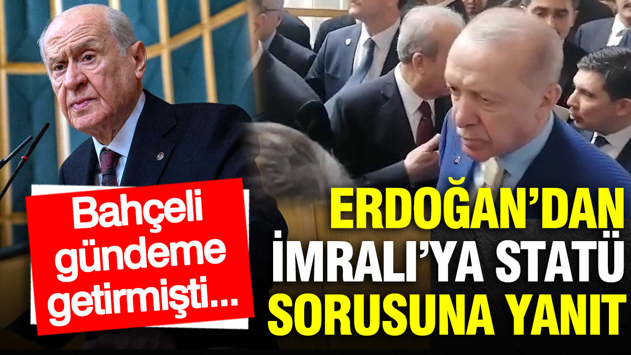 Erdoğan'dan "İmralı'ya statü" sorusuna ilk yanıt