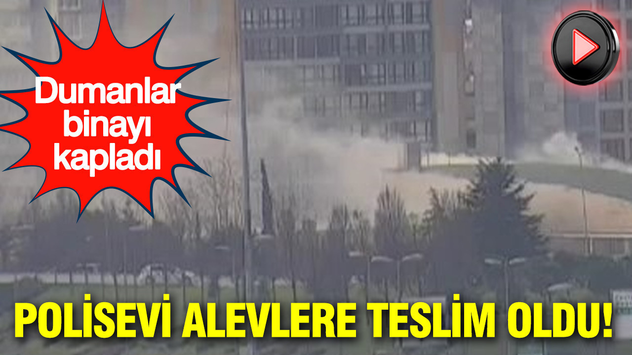 Merter Polisevi alevlere teslim oldu: Dumanlar binayı sardı