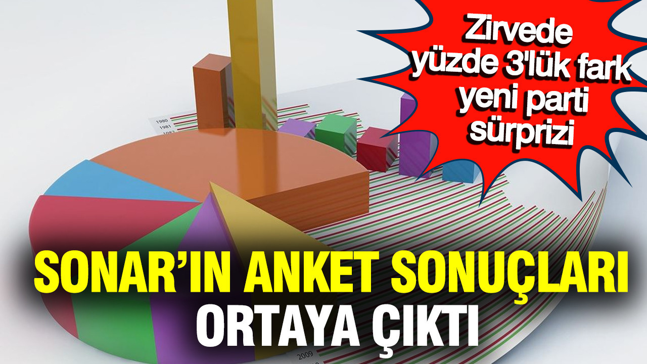 SONAR’ın anket sonuçları ortaya çıktı: Zirvede yüzde 3'lük fark, yeni parti sürprizi