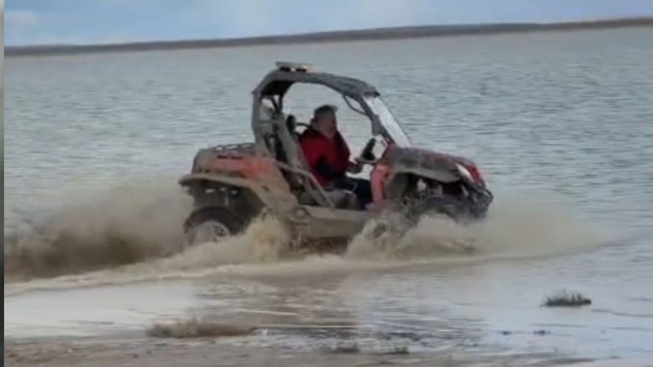 Koruma altındaki kuş cennetinde vahşet: ATV sürücüsü yakalandı