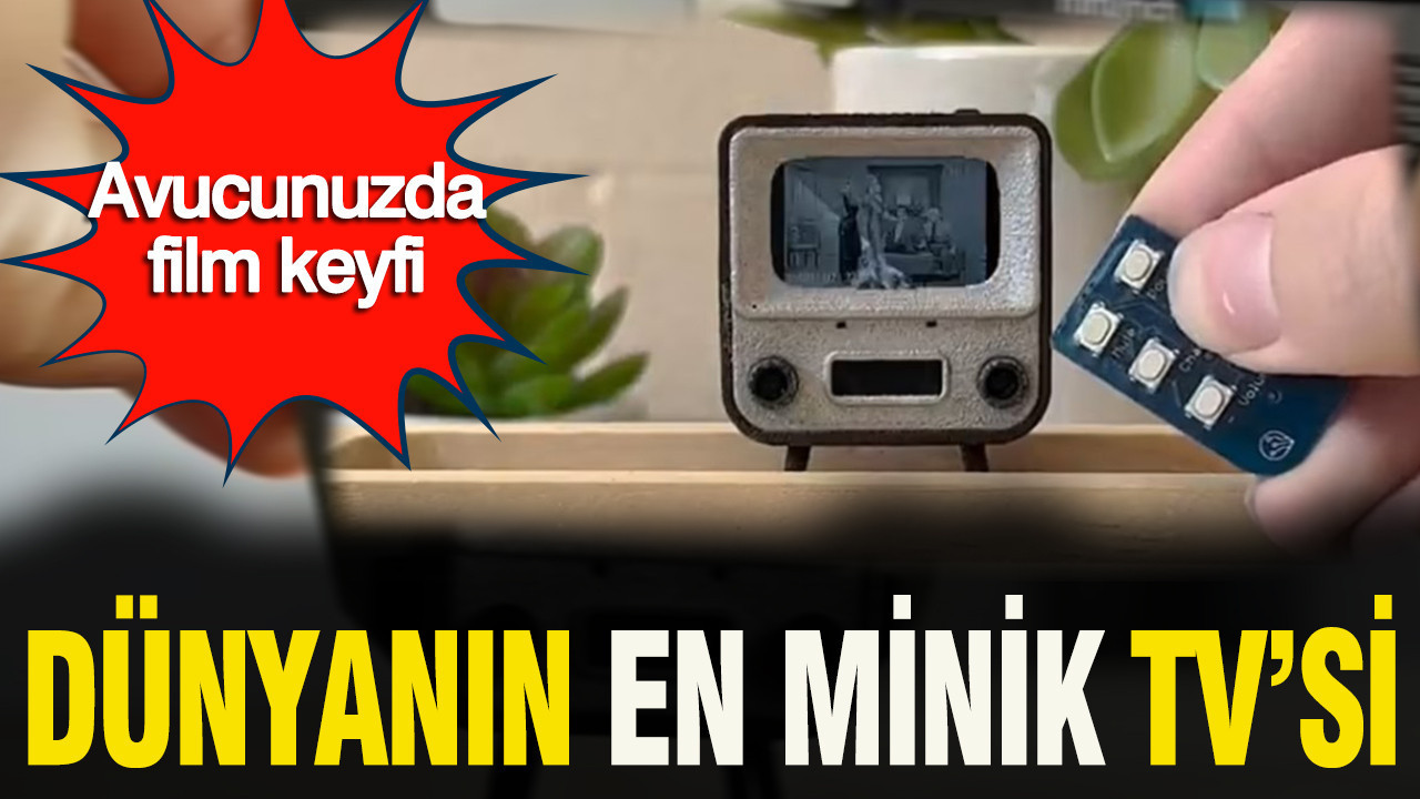 Dünyanın en minik TV'si: Üzüm tanesi kadar küçük televizyon: Avucunuzda film keyfi