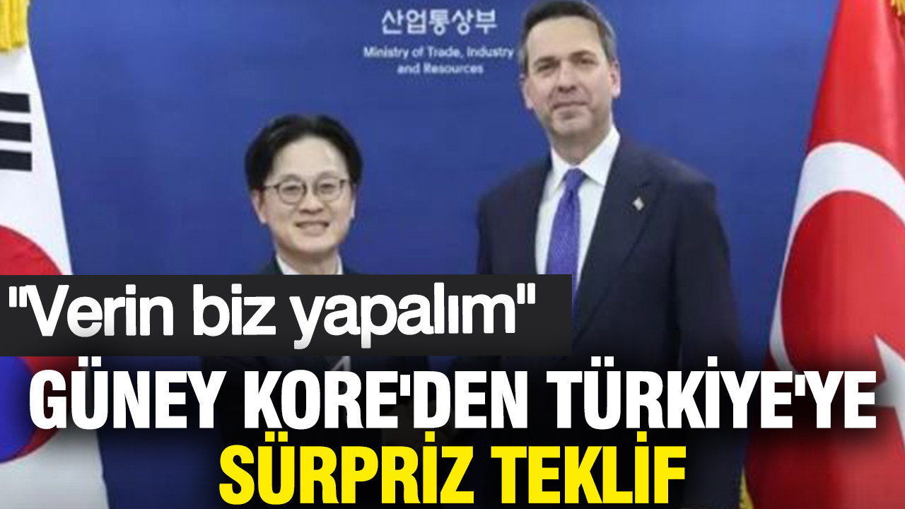 Güney Kore'den Türkiye'ye sürpriz teklif: Verin biz yapalım