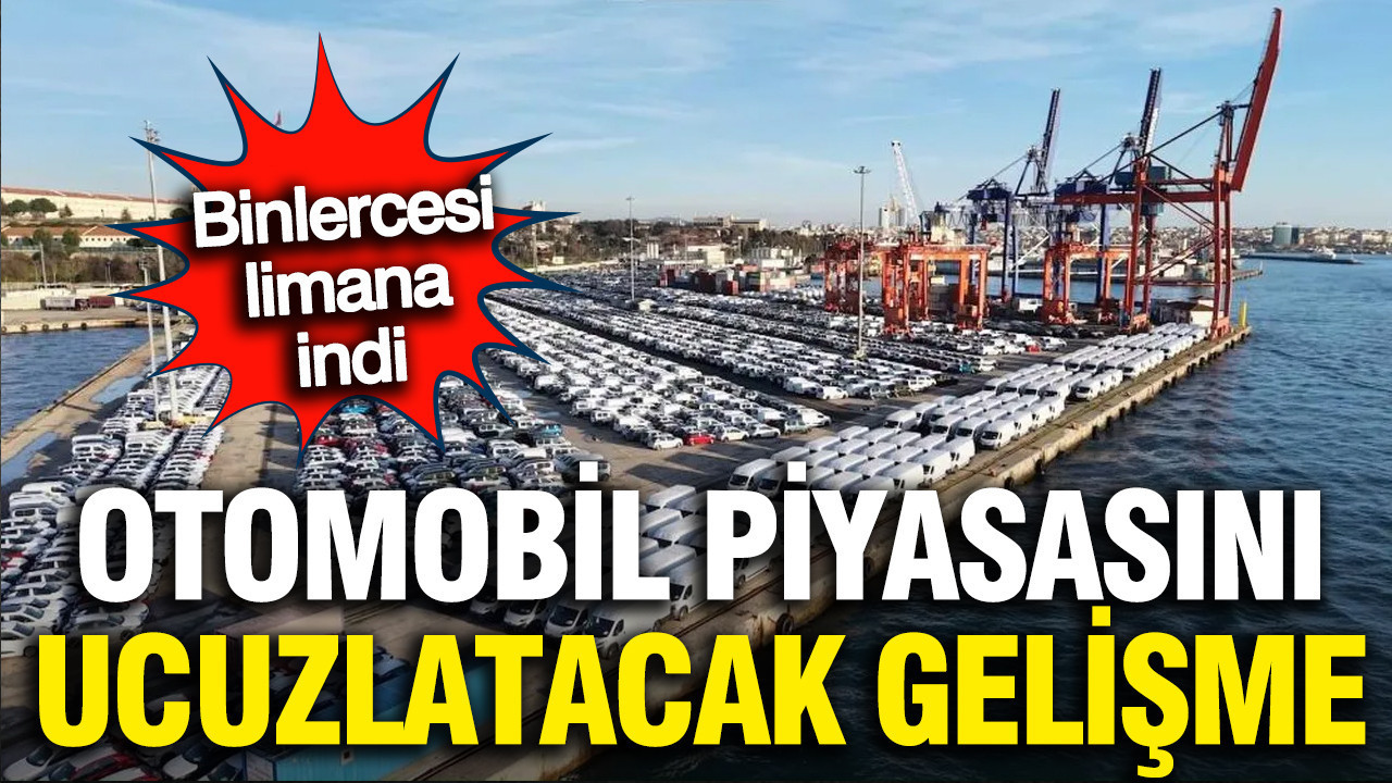 Otomobil piyasası sil baştan... Binlercesi Haydarpaşa'ya indi