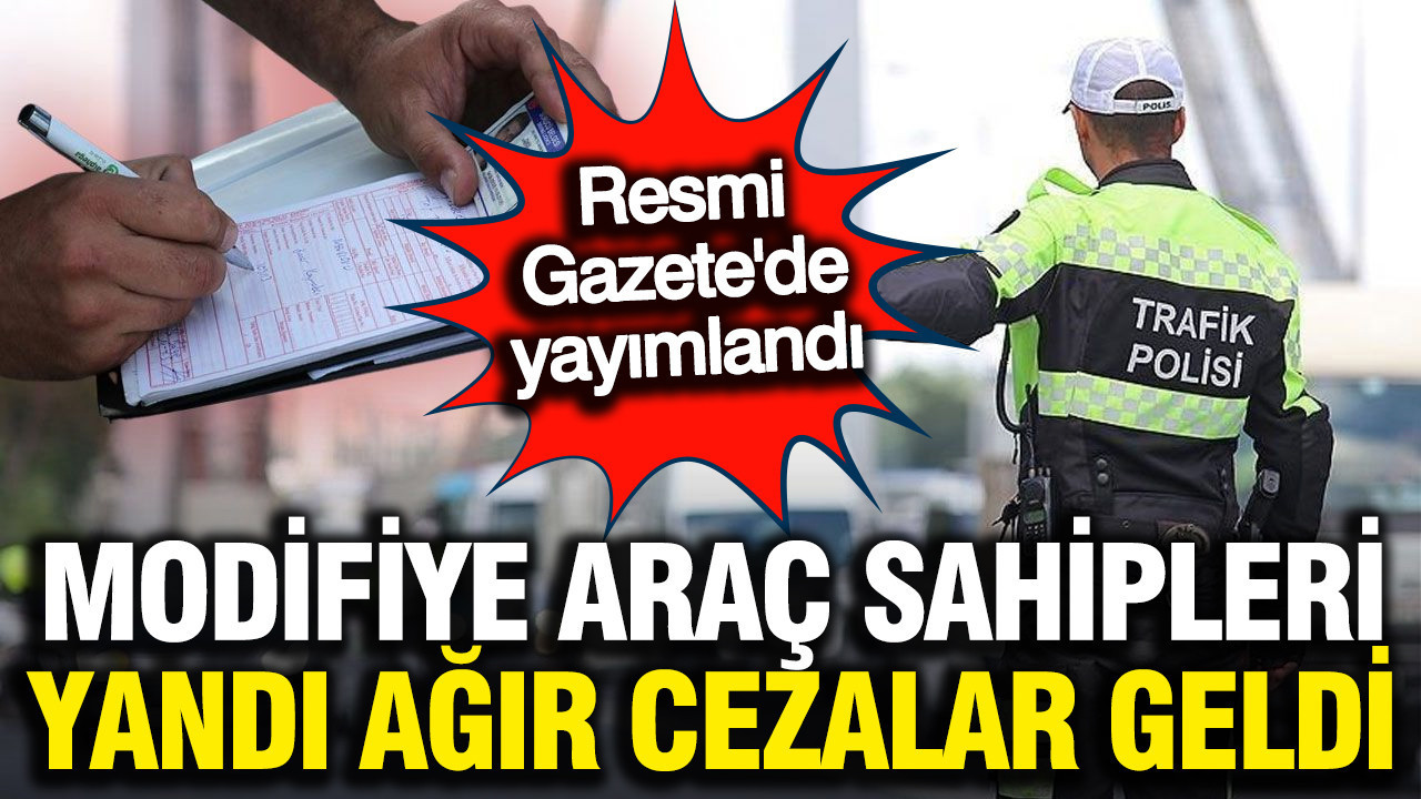 Resmi Gazete yayımladı: Araçtan inmeyi aklınıza bile getirmeyin; İşte yeni cezalar