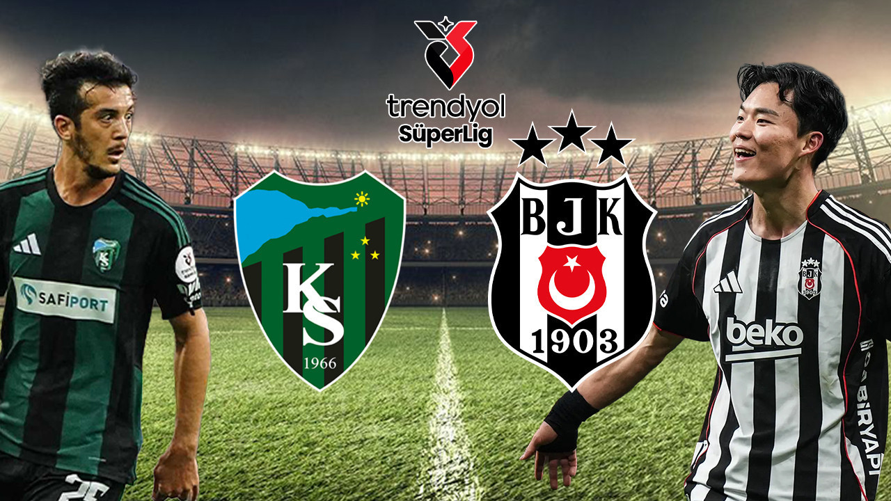 Kocaelispor-Beşiktaş maçının ilk 11'leri belli oldu