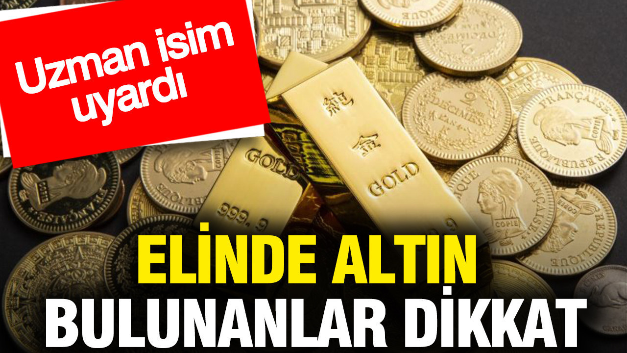 Ünlü ekonomist elinde altın olanları uyardı