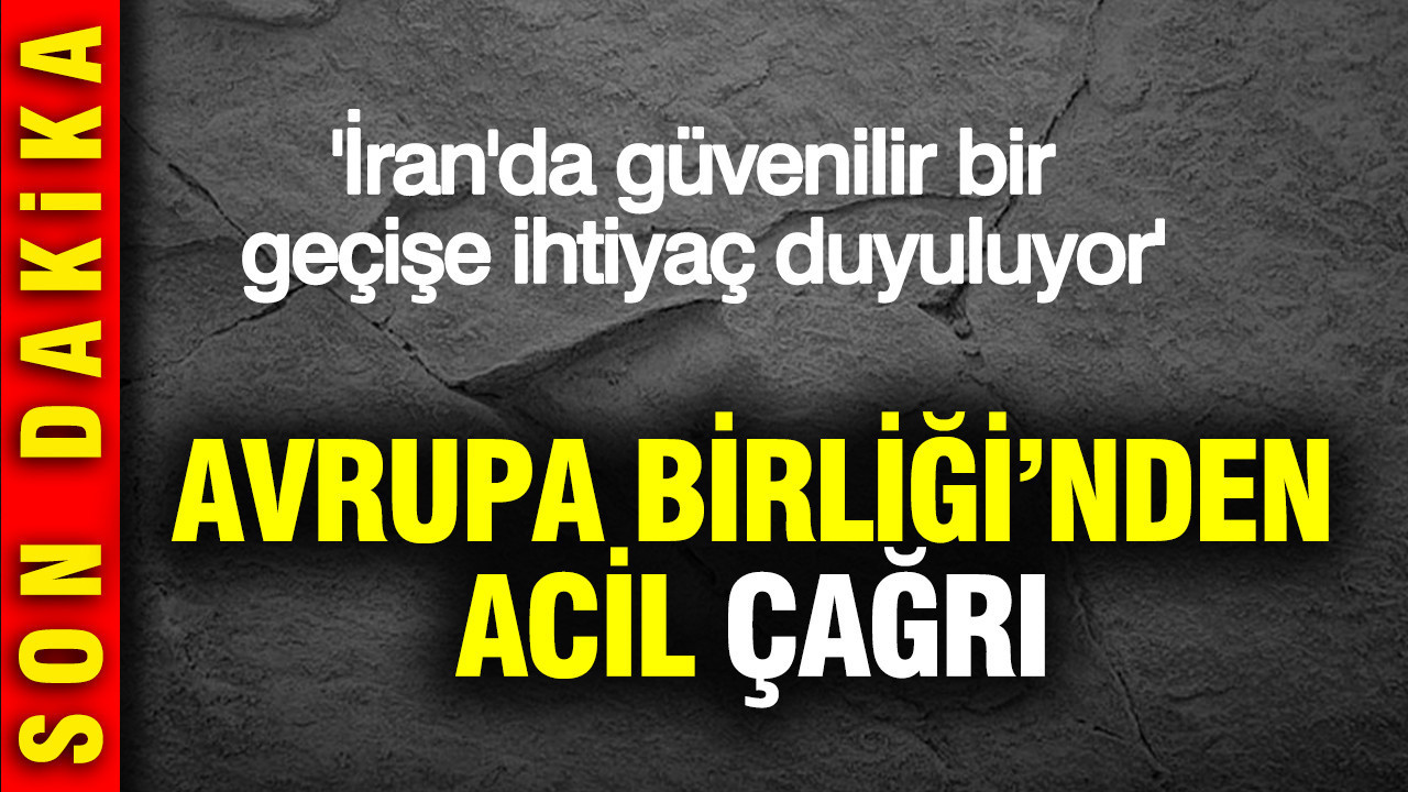 Avrupa Birliği'nden acil geçiş çağrısı