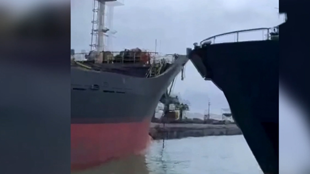 İki dev gemi birbirine girdi: Bartın'da deniz kazası