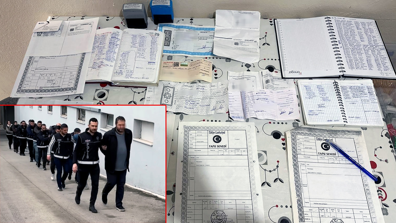 POS’la tefecilik yapan şebeke çökertildi: Milyonluk senetler ve deste deste para