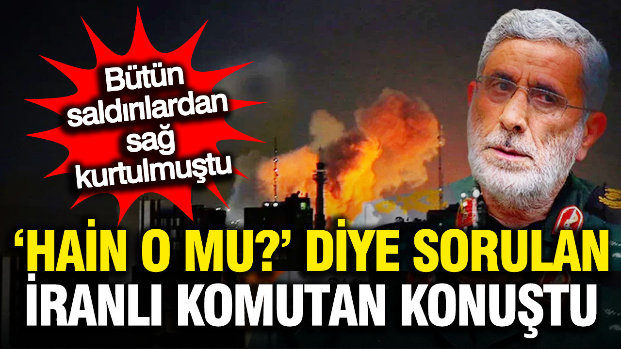 Hain denilen İranlı komutan Kaani ilk kez konuştu