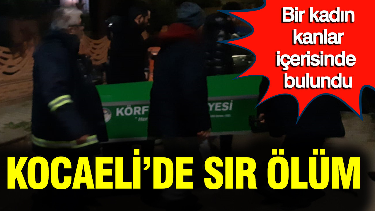 Kocaeli'de şüpheli kadın ölümü: Mutfakta kanlar içerisinde bulundu