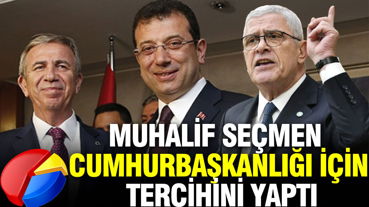 Son anket ortaya çıktı: Muhalif seçmen Cumhurbaşkanlığı için tercihini yaptı