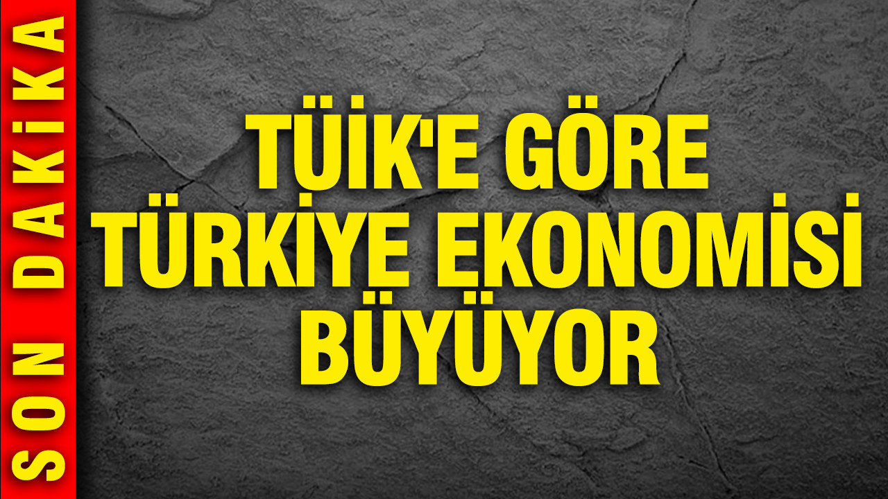 TÜİK'e göre Türkiye ekonomisi büyüyor