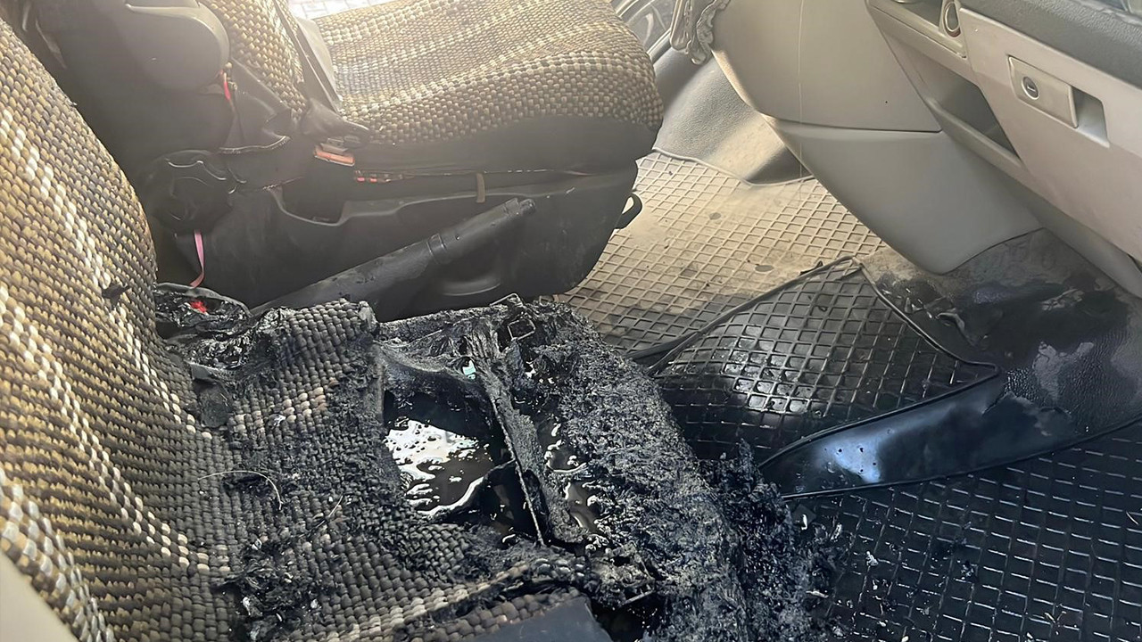 Alanya’da hafif ticari araç yangını korkuttu