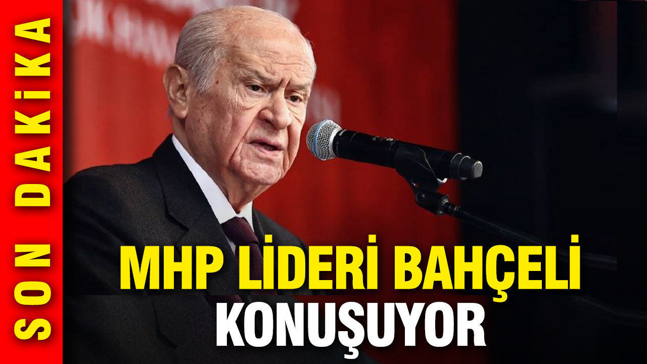 Bahçeli grup toplantısında konuşuyor
