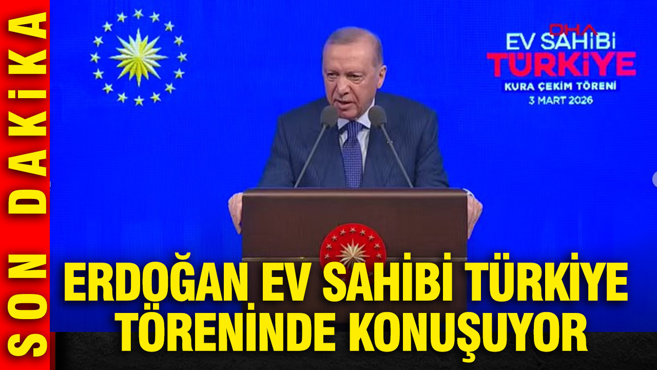 Cumhurbaşkanı Erdoğan ev sahibi Türkiye kura çekimi töreninde konuşuyor