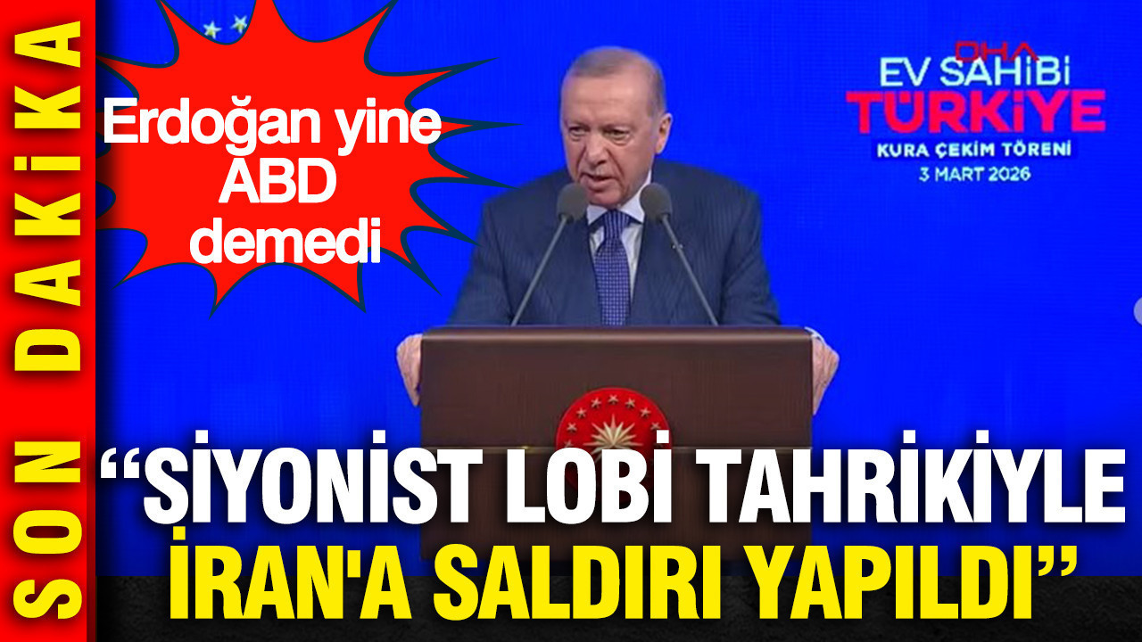 Erdoğan yine ABD demedi: Siyonist lobi tahrikiyle İran'a saldırı yapıldı