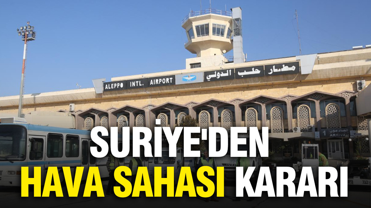 Suriye'den hava sahası kararı
