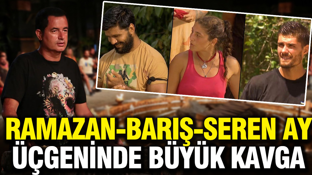 Survivor’da tansiyon hiç düşmüyor: Ramazan-Barış-Seren Ay üçgeninde büyük kavga