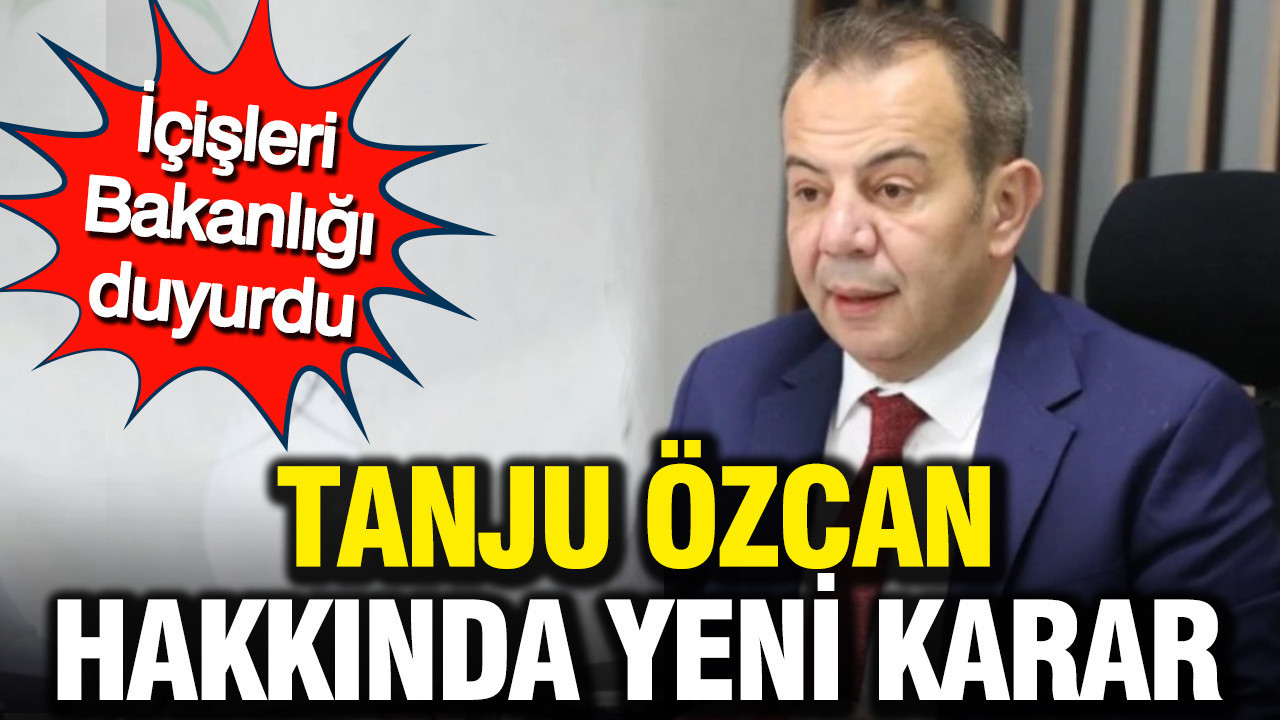 Bolu Belediye Başkanı Tanju Özcan görevden uzaklaştırıldı