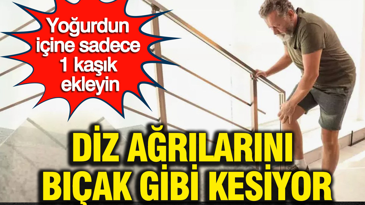 Diz ağrısına son: Yoğurda tek kaşık ilave edin, kemiklerinizi çelik gibi güçlendirin