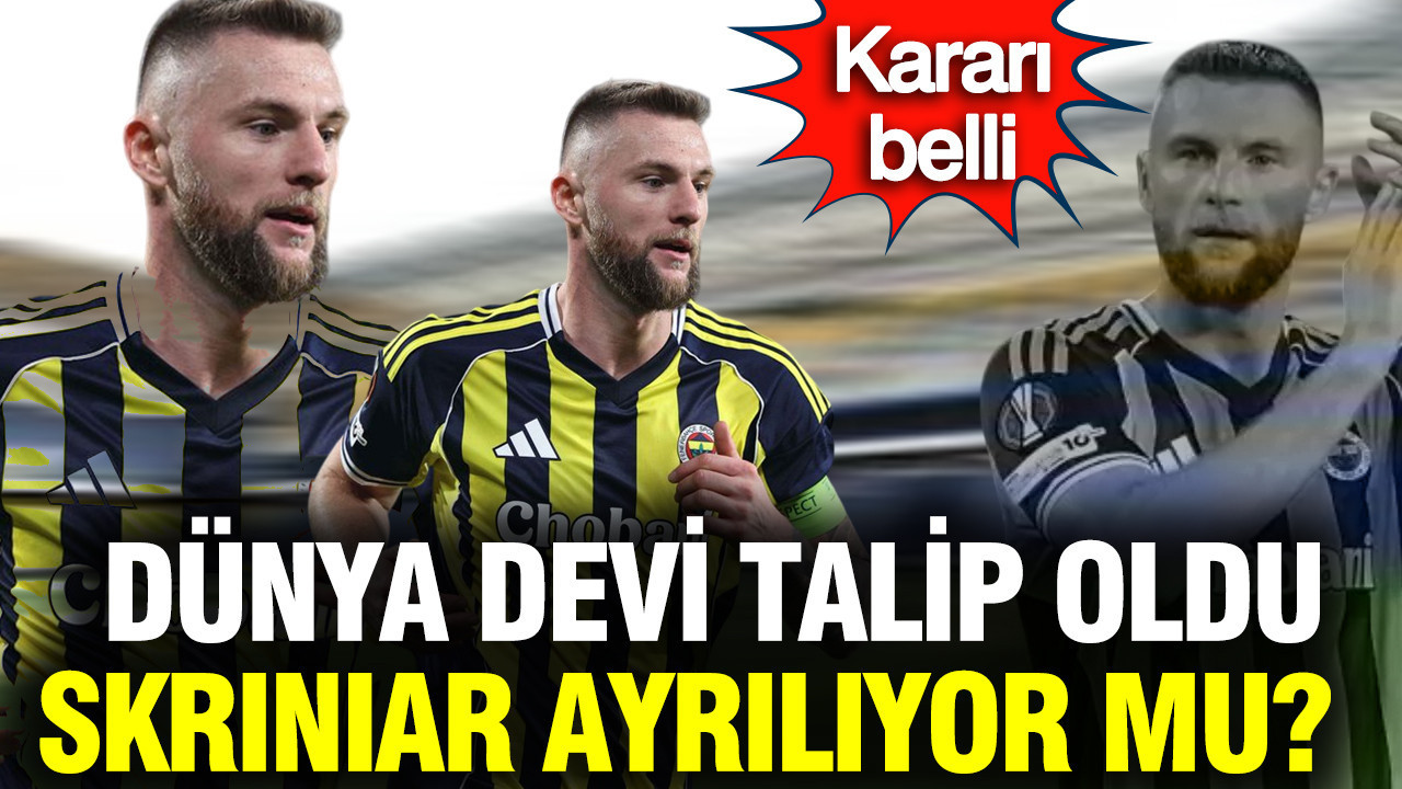 Dünya devi talip: Skriniar, Fenerbahçe'den ayrılıyor mu? Niyeti belli oldu