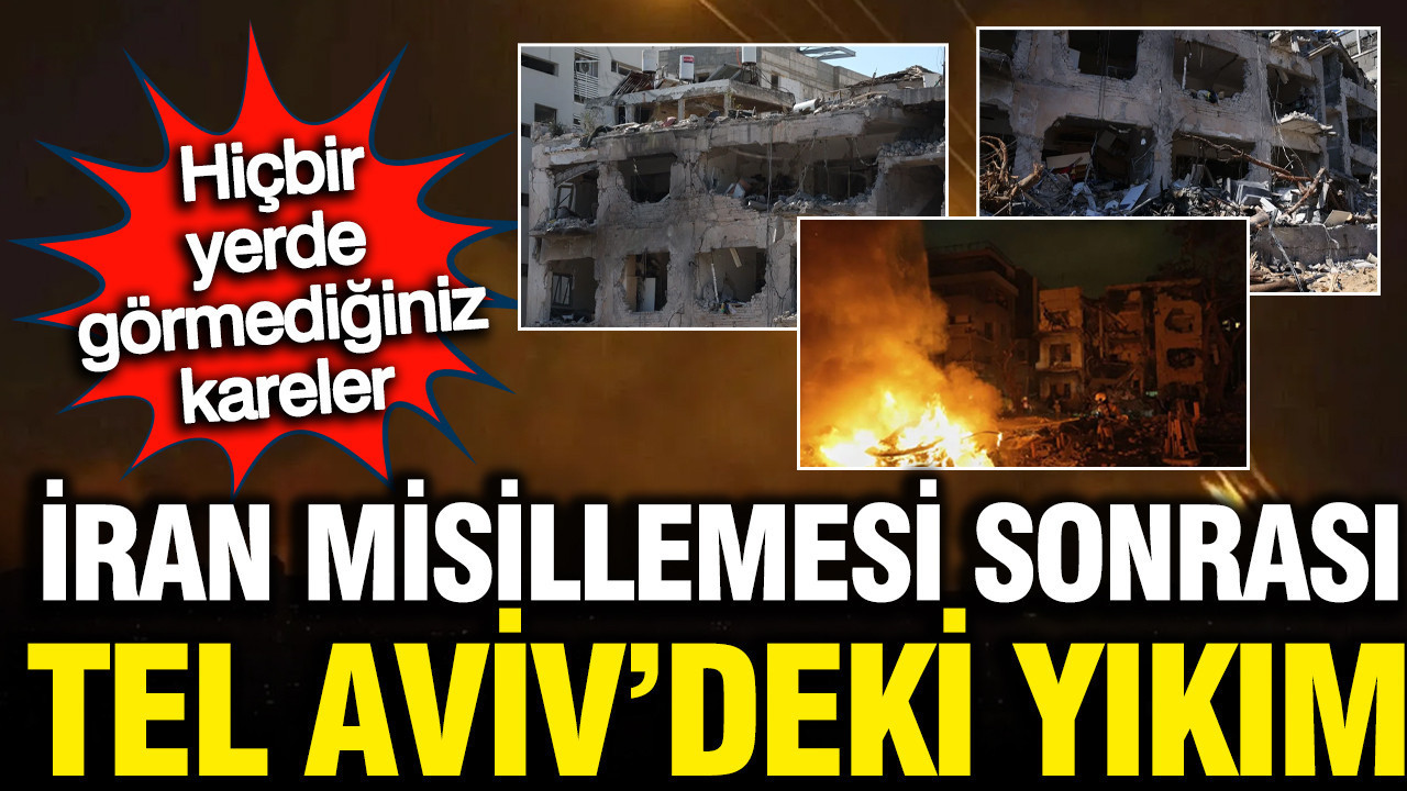 İsrail'deki yıkımın boyutu ortaya çıktı: Hiçbir yerde göremeyeceğiniz kareler