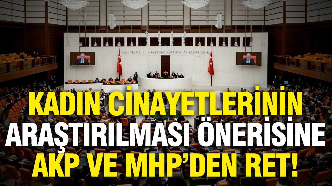Kadın cinayetlerinin araştırılması önerisine AKP ve MHP’den ret!