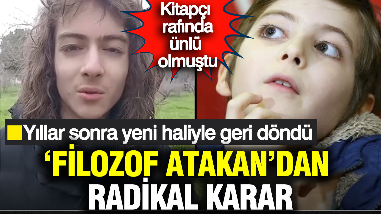 Kitapçı rafında ünlü olmuştu: 'Filozof Atakan' yıllar sonra yeni haliyle geri döndü