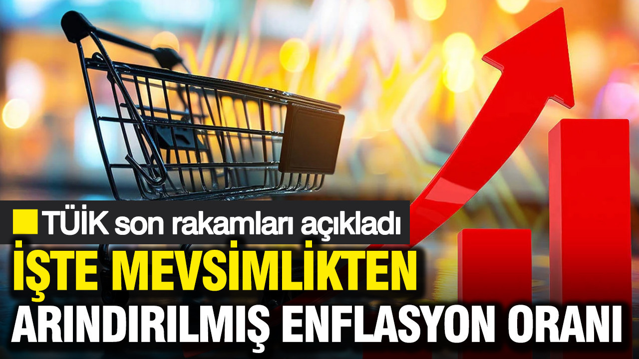 TÜİK son rakamları açıkladı: İşte mevsimlikten arındırılmış enflasyon oranı