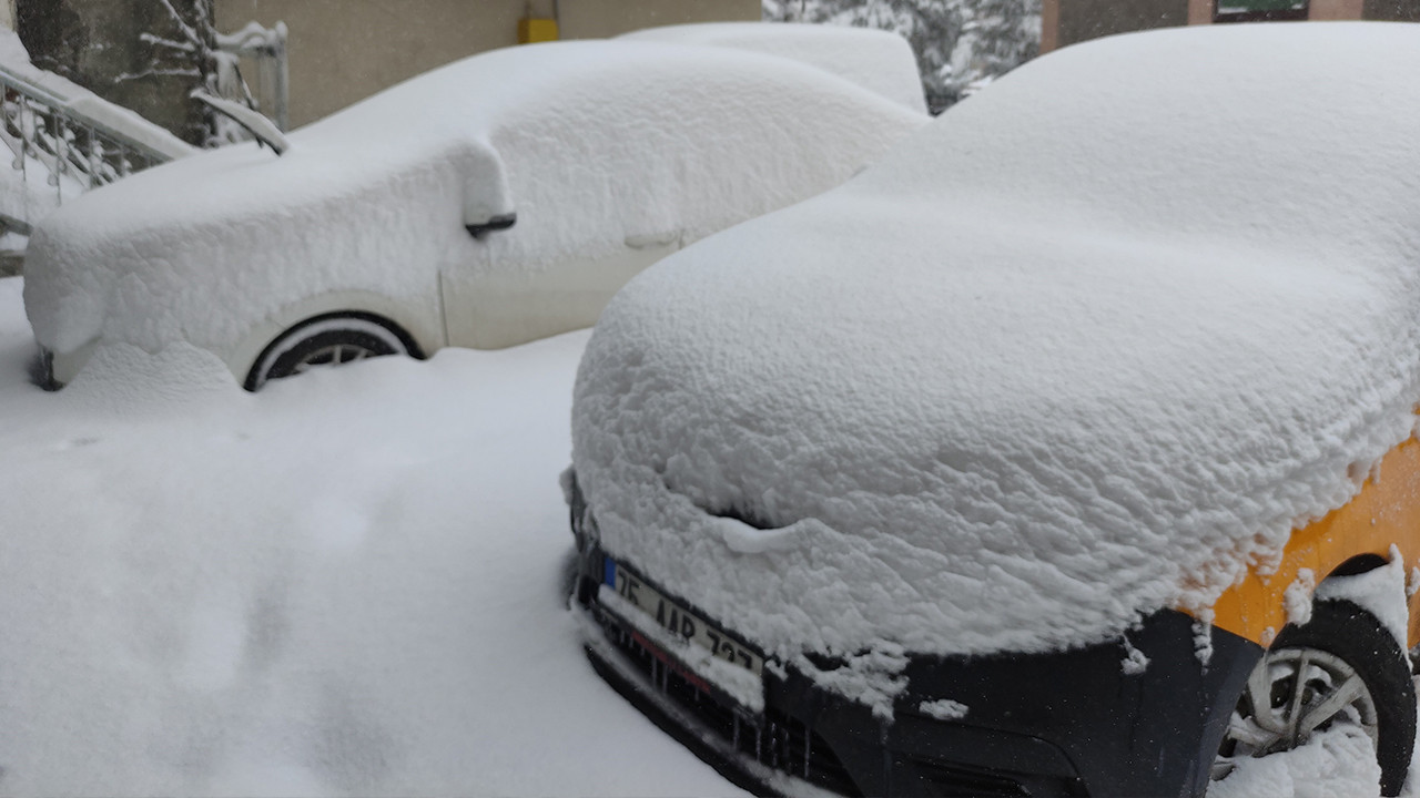 Ardahan’da kar yağışı yeniden başladı