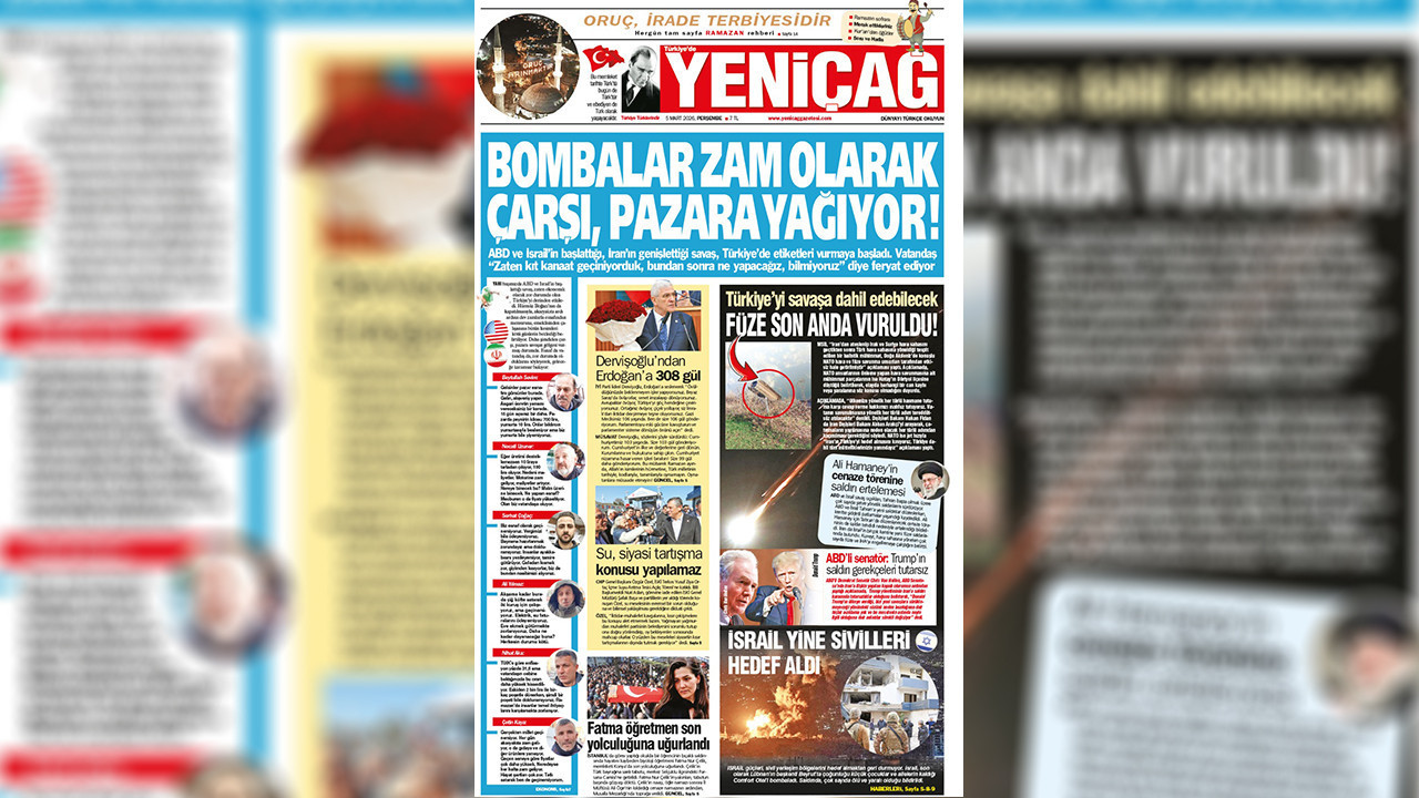 Yeniçağ Gazetesi: Bombalar zam olarak çarşı, pazara yağıyor