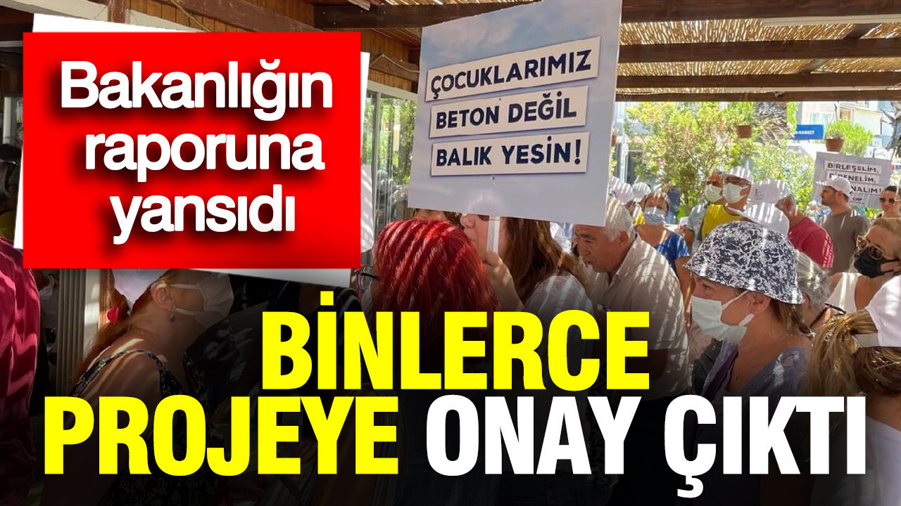 Bakanlığın raporuna yansıdı: Binlerce projeye onay çıktı