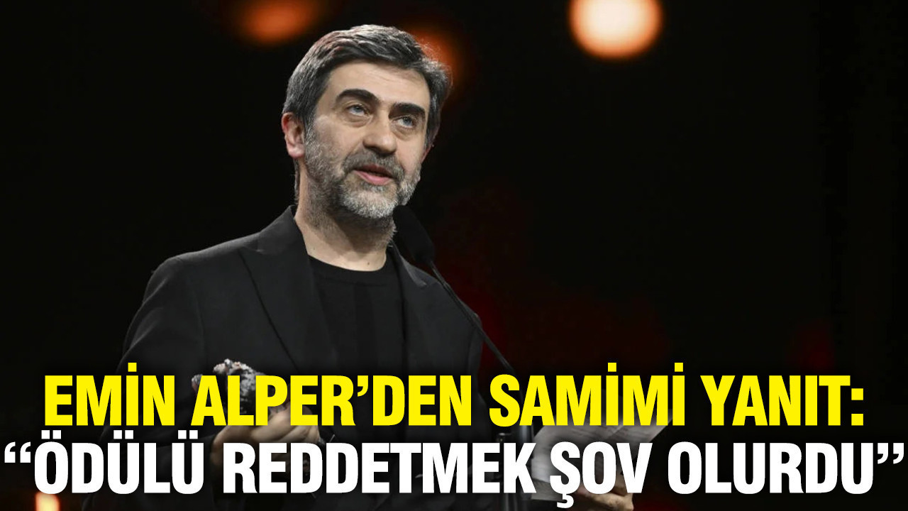 Emin Alper'den samimi cevap: "Ödülü reddetmek şov olurdu"