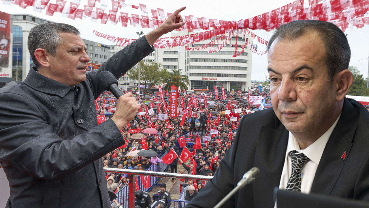 Tanju Özcan'a özgürlük mitingi: Özgür Özel saat verdi