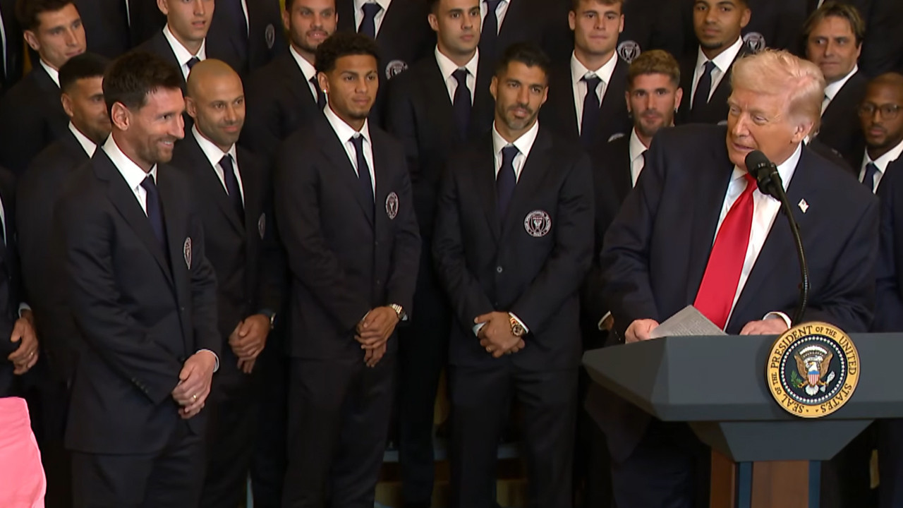 Trump Inter Miami'yi Beyaz Saray'da ağırladı: 'Oğlum büyük bir Messi hayranı'